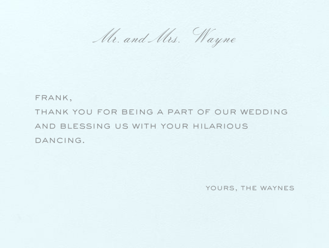 Beach Glass Plain (Thank You) - Stationery by Crane & Co.