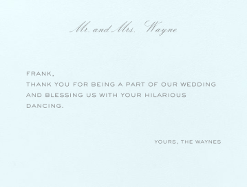 Beach Glass Plain (Thank You) by Crane & Co.