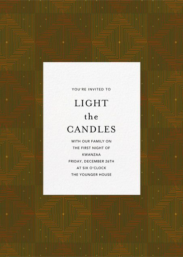 Umoja - Kwanzaa Invitation by Paperless Post