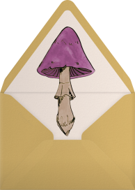 Mushroom Pattern Invitation Envelope