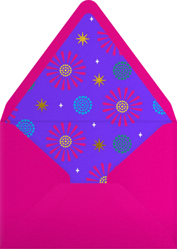 Retro Diwali - Paperless Post Envelope