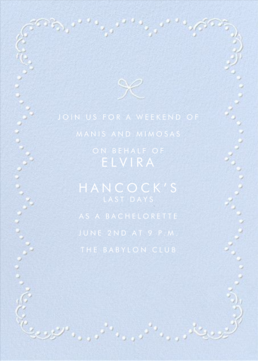 Before the Gown - Bachelorette Party Invitation by Cheree Berry Paper & Design - Back