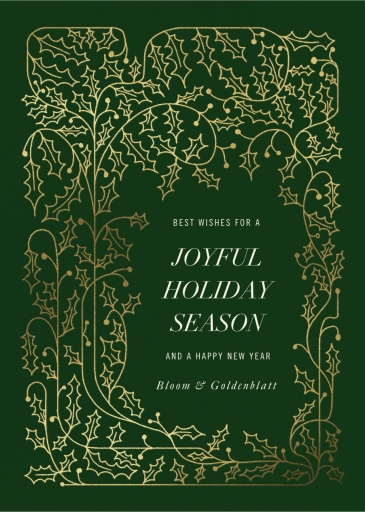 Holly Forest - Business Holiday Card by Paperless Post