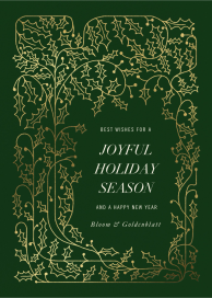 Holly Forest - Business Holiday Card by Paperless Post