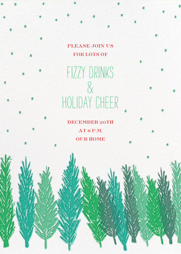 Gather Around the Tree - Holiday Party Invitation by Mr. Boddington's Studio
