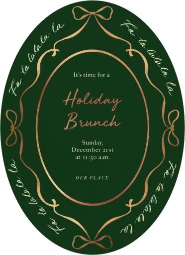 Holiday Bows (Single-Sided) - Holiday Party Invitation by Paperless Post