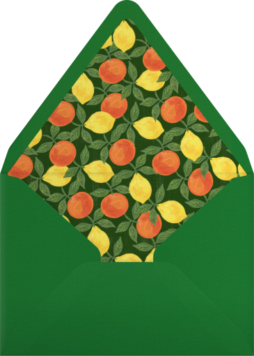 Watercolor Lemon - Paperless Post Envelope