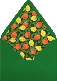 Watercolor Lemon - Paperless Post Envelope