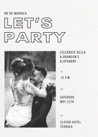 Show Bill - Elopement Party Invitation by Paperless Post