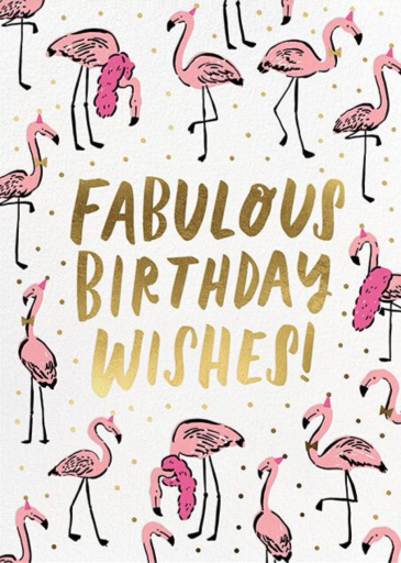 Fab Flamingos - Birthday Card by Hello!Lucky