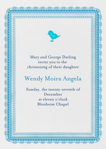 Chick Chick Chickie - Baptism & Christening Invitation by Mr. Boddington's Studio