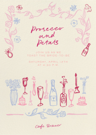 Prosecco and Petals by Pulp Templates Co.