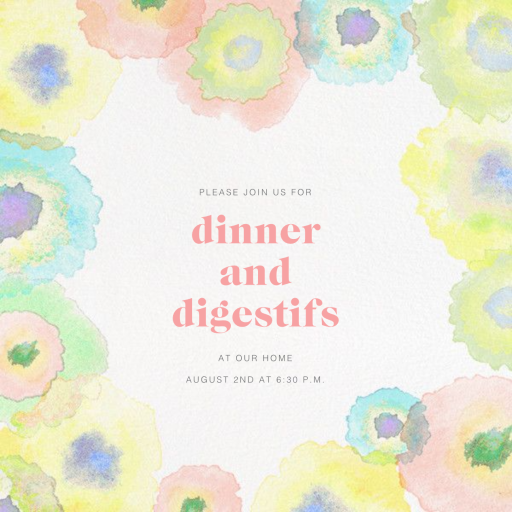 Watercolor Dye - Party Invitation by Paperless Post