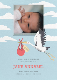 Airmail (Announcement) - Birth Announcement by Hello!Lucky