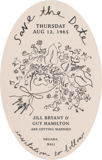 Oval Bloom - Invitation by Phthalo Ruth