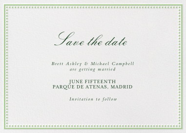 Simple Frame - Save the Date by Inquisited