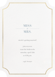 Gilt Ticket by Sugar Paper