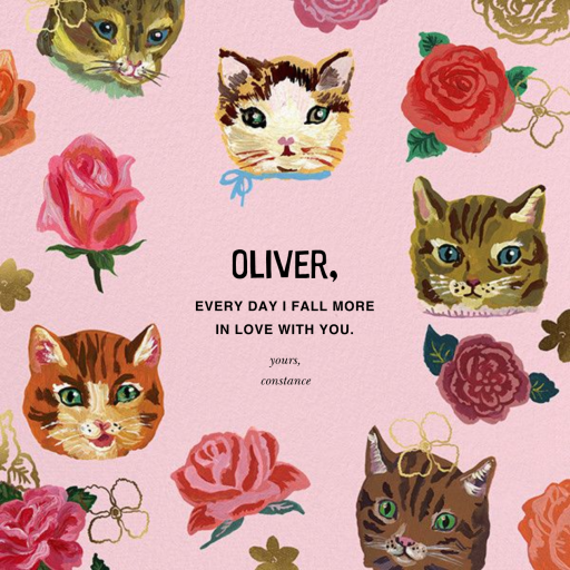 Fetards (Chatte) - Greeting Card by Nathalie Lété