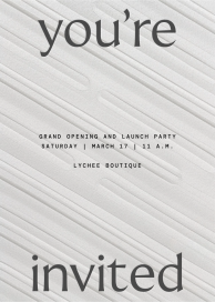 Gilded Lines - Launch Party Invitation by Kelly Wearstler