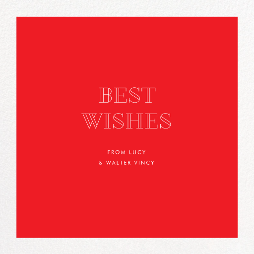 Tic Tac Toe - New Year's Card by Paperless Post - Back