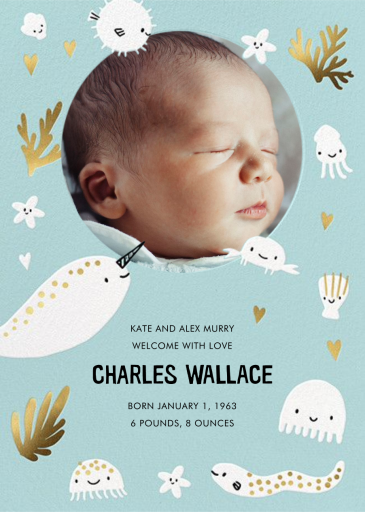 Underwater Welcome Photo - Baby Announcement by Hello!Lucky