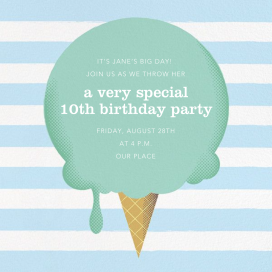 The Big Scoop - Birthday Invitation by Paperless Post