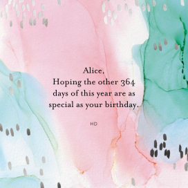 Watercolor Pastel - Birthday Card by Ashley G