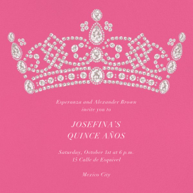 Tiara - Quinceañera Invitation by Paperless Post