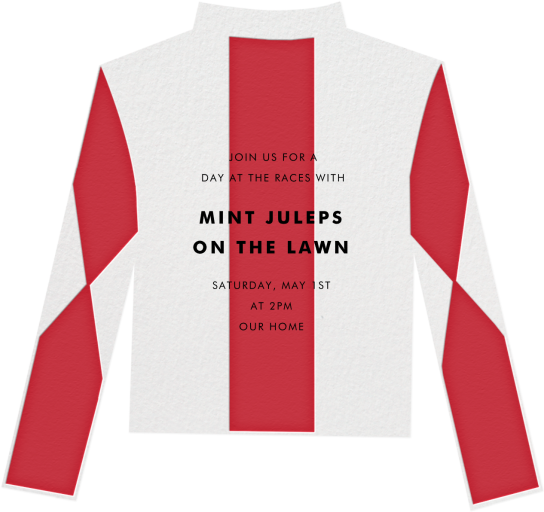 Racing Silk Stripe - Kentucky Derby Invitation by Paperless Post