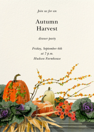 Painted Gourds - Party Invitation by Felix Doolittle