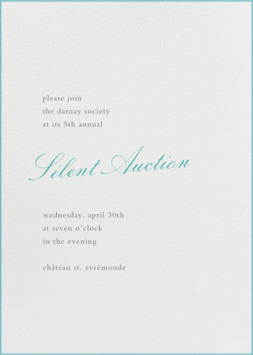 Edge Stain Ivory - Fundraiser Invitation by Paperless Post