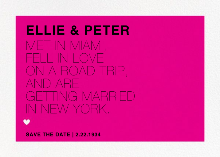 Memoir (Save the Date) by Paperless Post