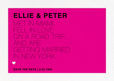 Memoir (Save the Date) by Paperless Post