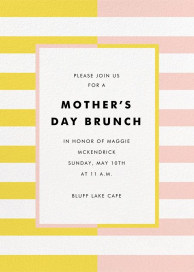 Colorblocked Stripes - Mother's Day Invitation by kate spade new york