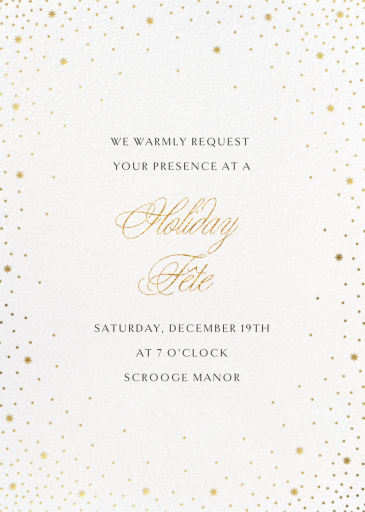 Modest Dazzle - Holiday Party Invitation by Paperless Post