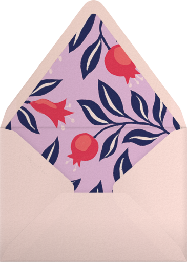 Pomegranate Portrait - Paperless Post Envelope