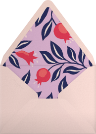 Pomegranate Portrait - Paperless Post Envelope