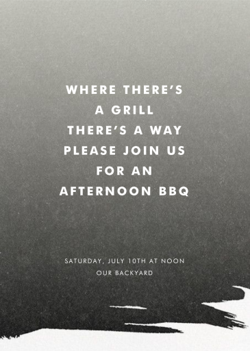 Gradient Painted - BBQ Invitation by Paperless Post