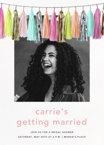 Glimmer Photo - Bridal Shower Invitation by CONFETTISYSTEM