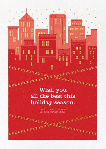 Holiday Skyline - Greeting Card by Paperless Post