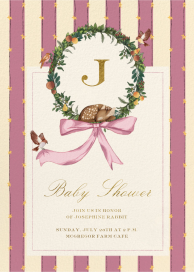 Fawn Wreath - Baby Shower Invitation by Sketch Design Studio