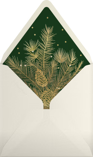 Snowy Pines - Paperless Post Envelope