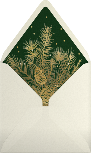 Snowy Pines - Paperless Post Envelope