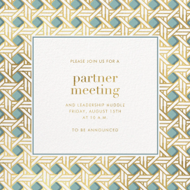 Woven - Business Event Invitation by Jonathan Adler