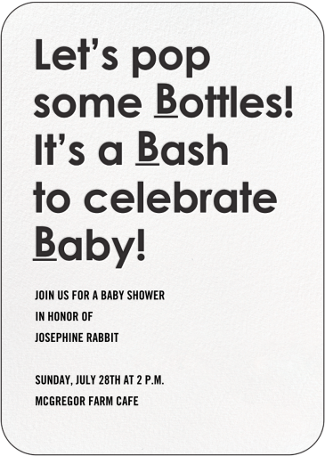 Be There - Baby Shower Invitation by Cheree Berry Paper & Design - Back