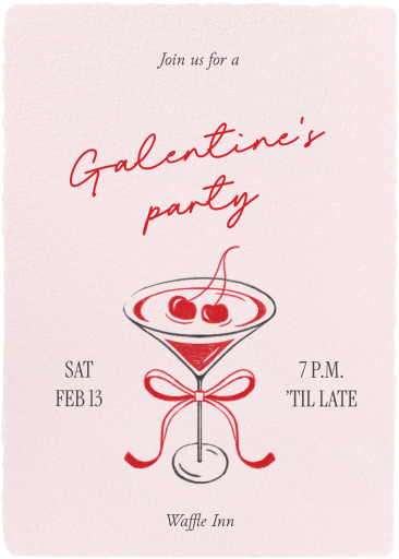 Cherry on Top - Galentine's Day Invitation by Paperless Post