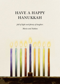 Urim - Hanukkah Card by Felix Doolittle