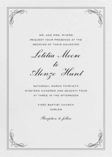 Regency Tall - Summer Party Invitation by Paperless Post