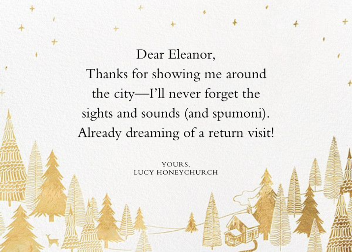 Snow Pine Valley (Horizontal) - Stationery by Paperless Post