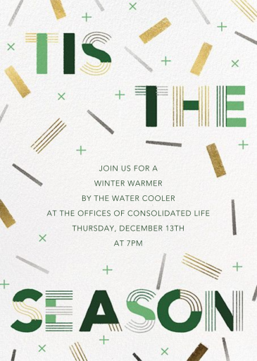 Confetti Flurry - Corporate Holiday Party Invitation by Paperless Post